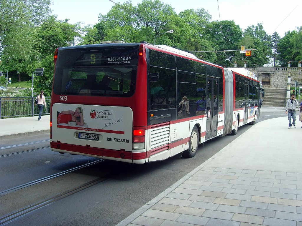 Bus 503 der EVAG (Neplan) am hauptbahnhof, Erfurt Mai 2010