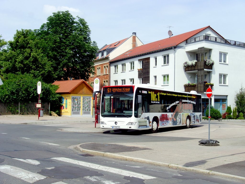 Bus der Linie 51 in Hochheim, Juli 2010