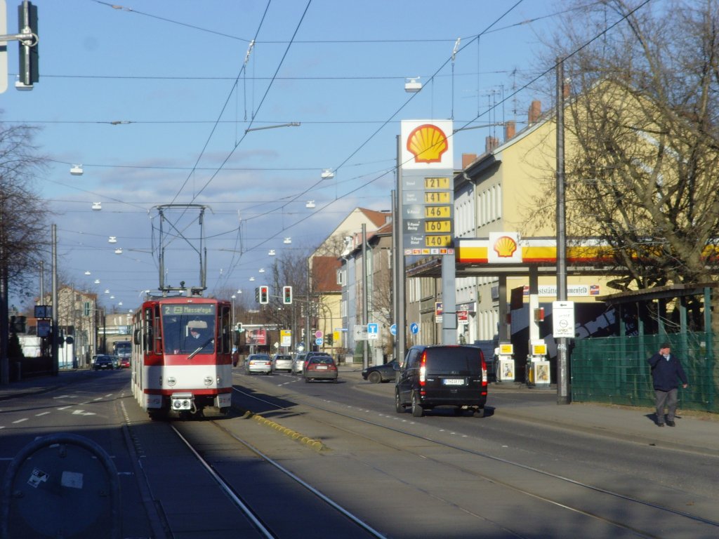 KT4D-Zug vom Ringelberg kommend, Erfurt