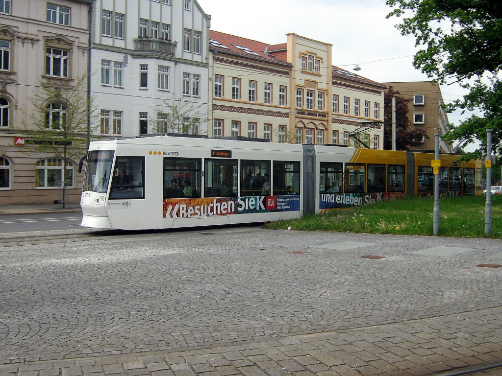Linie 1 Richtng Stadtmitte, Gera 2010