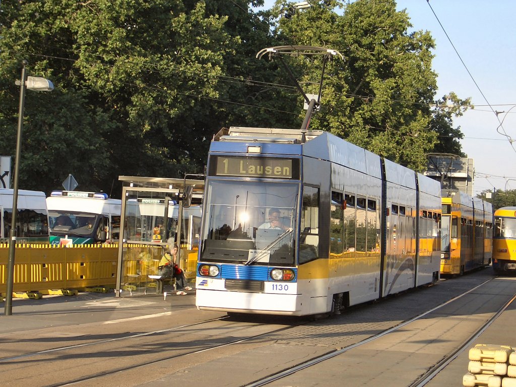 Niederflurbahn in Leipzig, August 2005