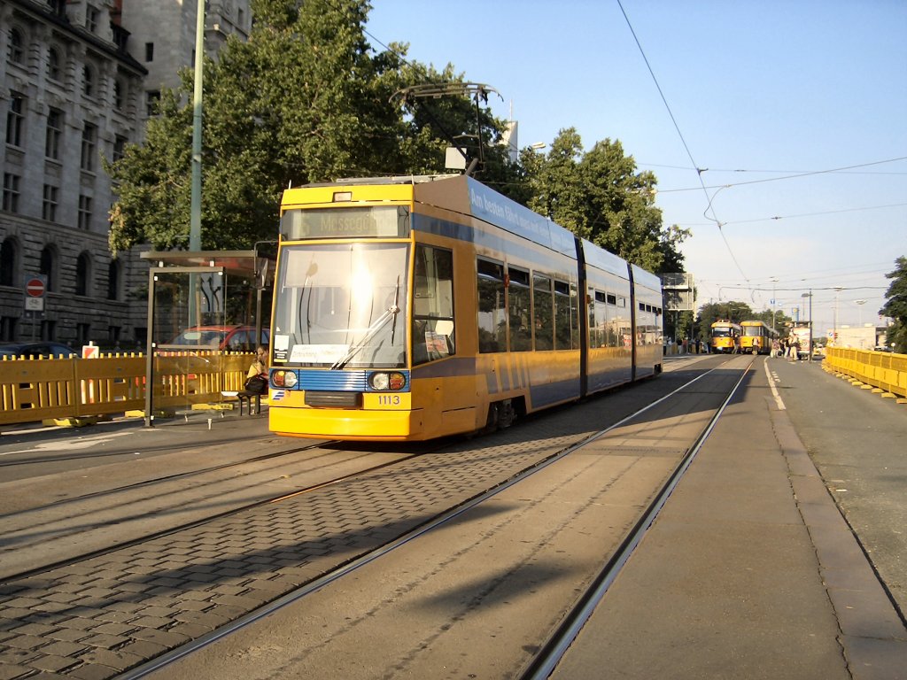 Niederflurbahn in Leipzig, August 2005