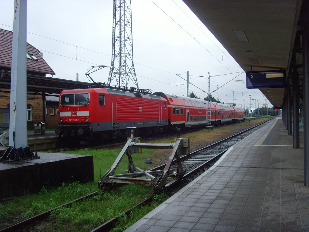 S.Bahn aus Rostock im Bhf Warnemnde 9.9.2010