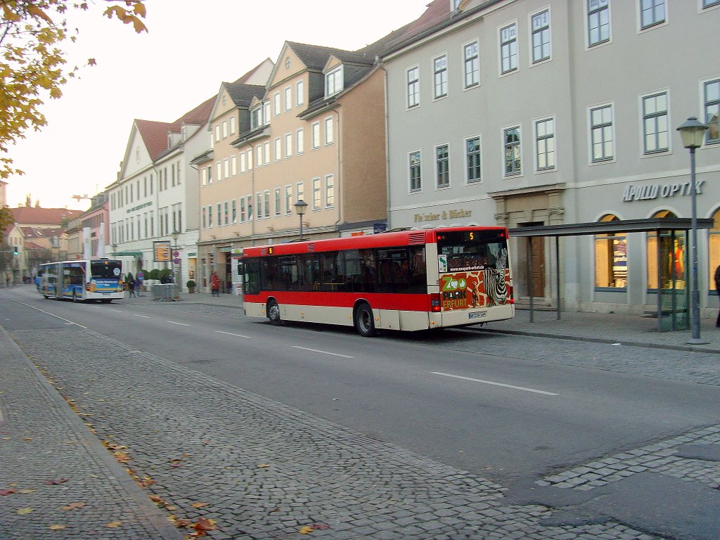 Stadtbusverkehr in Weimar Oktober 2010