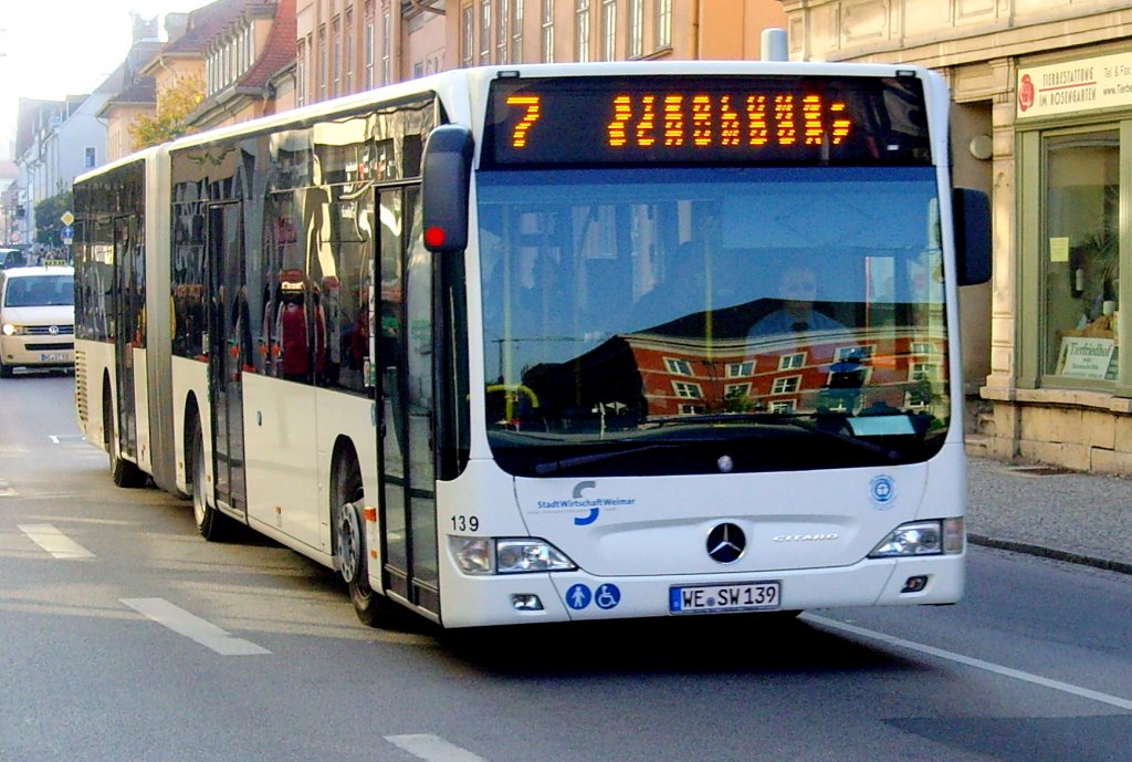 Sttadtbus der Linie 7, Weimar 2010