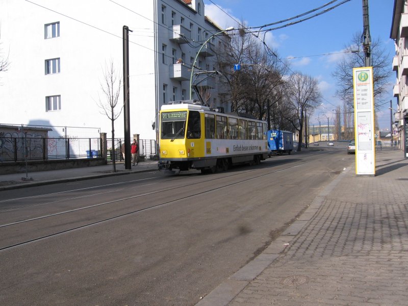 T6A unterwegs zum Bhf. Schneweide, 2006