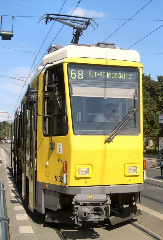 Tatra-Tw 5132 als Linie 68 nach Alt-Schmckwitz, 2006