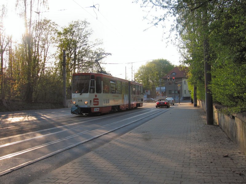 Tw 218 auf der Linie 2, Frankfurt/Oder 2006